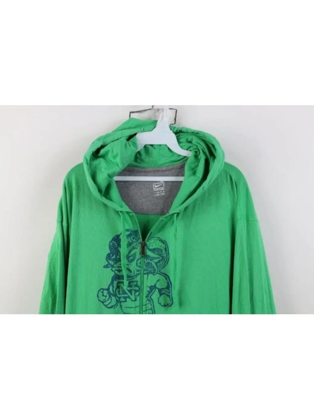 Vtg Nike Mens XL Faded University of North Carolina Full Zip Hoodie Sweatshirt
